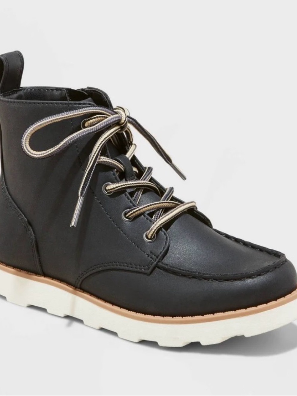 Cat & Jack Black Boys Ankle Boots
